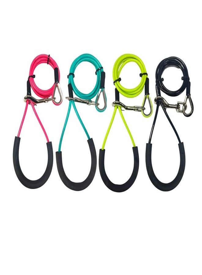 KittuPet Dog Tie Out Cable For Large Dogs-5 Ft Heavy Duty Tether For Outside Dog Runner-Durable, Chew-Proof, Dog Lead For Yard, Camping, And Training,?18 cm,Multicolor - Image 1